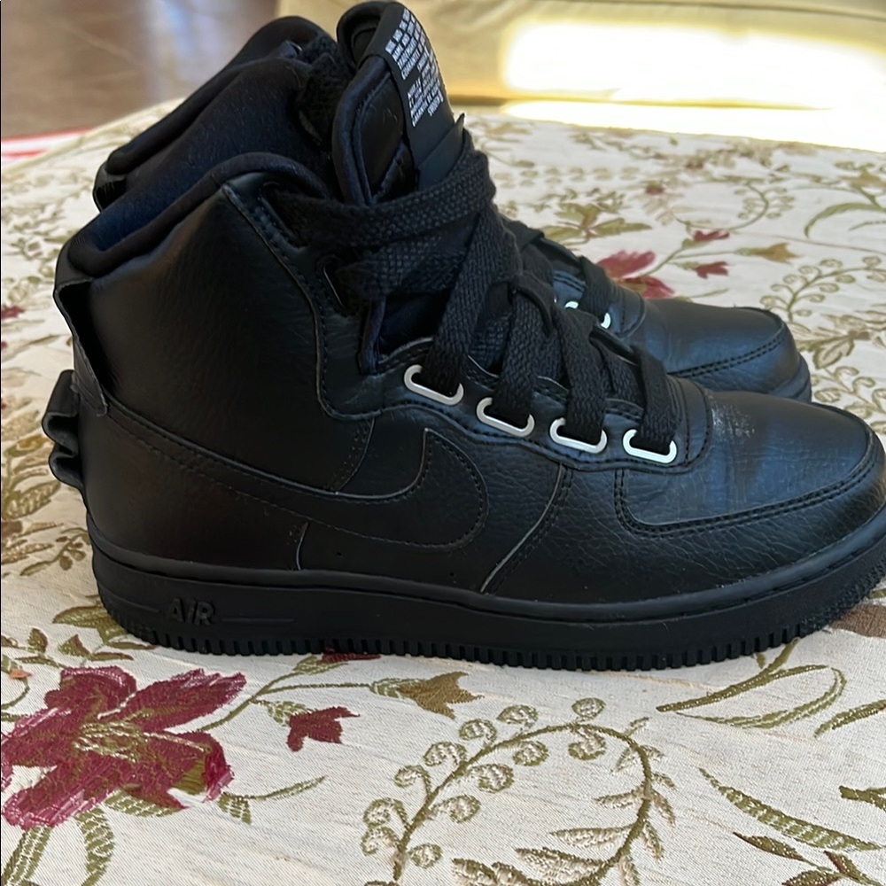 Black High-Top Sneakers